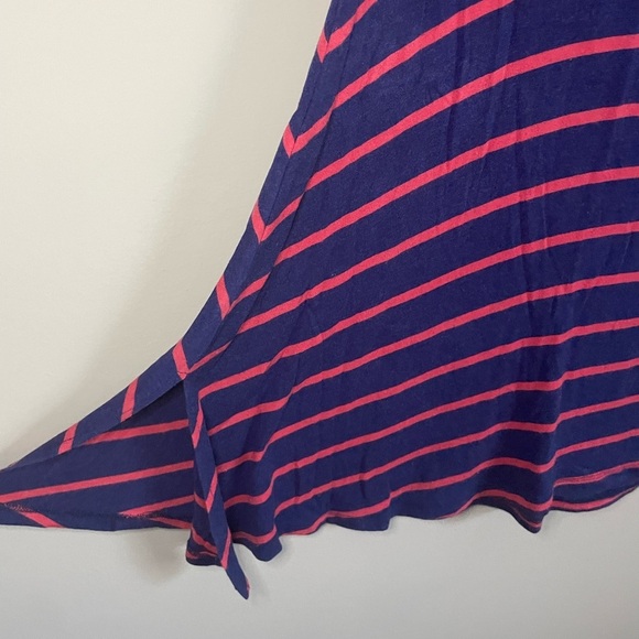 Lularoe Navy and Pink Striped Perfect T-shirt - Picture 5 of 7